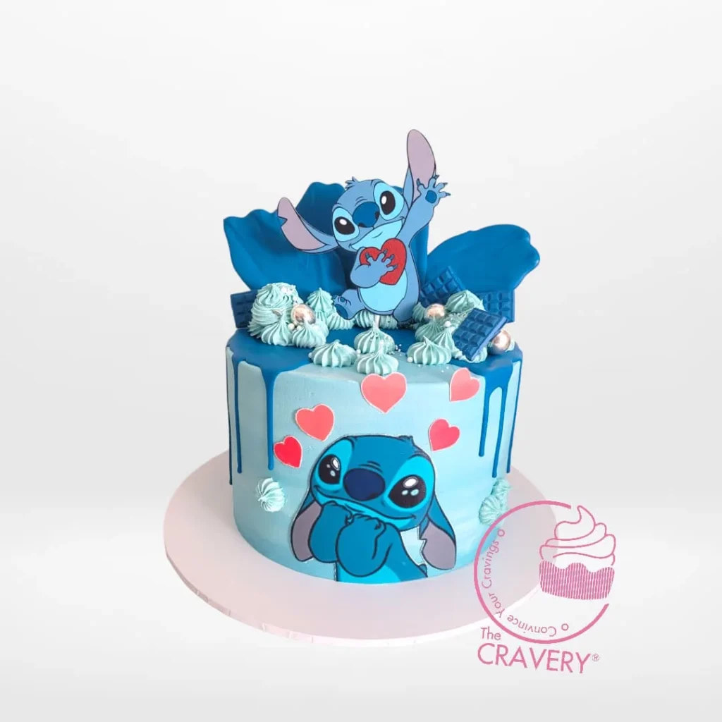 Lilo and Stitch Cake from birthday cakes Birmingham collections – A vibrant and fun cake for your celebration.