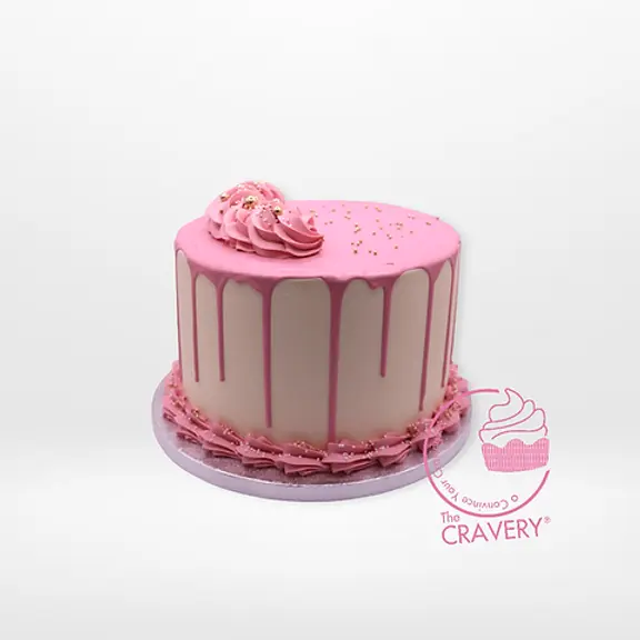 Simple Pink Cake Designs by The Cravery – elegant handcrafted pink buttercream cakes from the best cake shop in Birmingham.